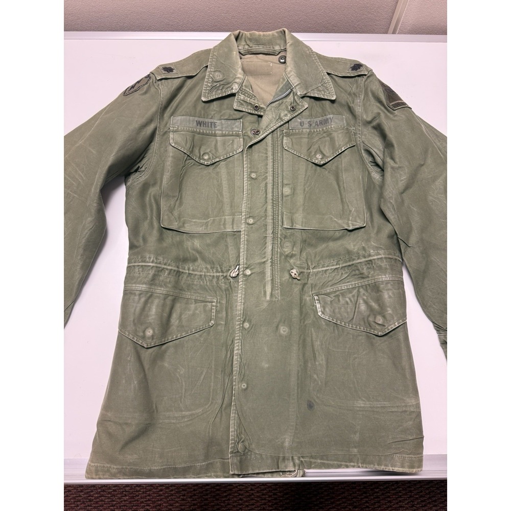 1963 Vietnam War US Army OG-107 Field Jacket 1st Armored Division Named LT COL